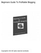 Thumbnail Beginner Guide To Profitable Blogging Thumbnail Beginner Guide To Profitable Blogging